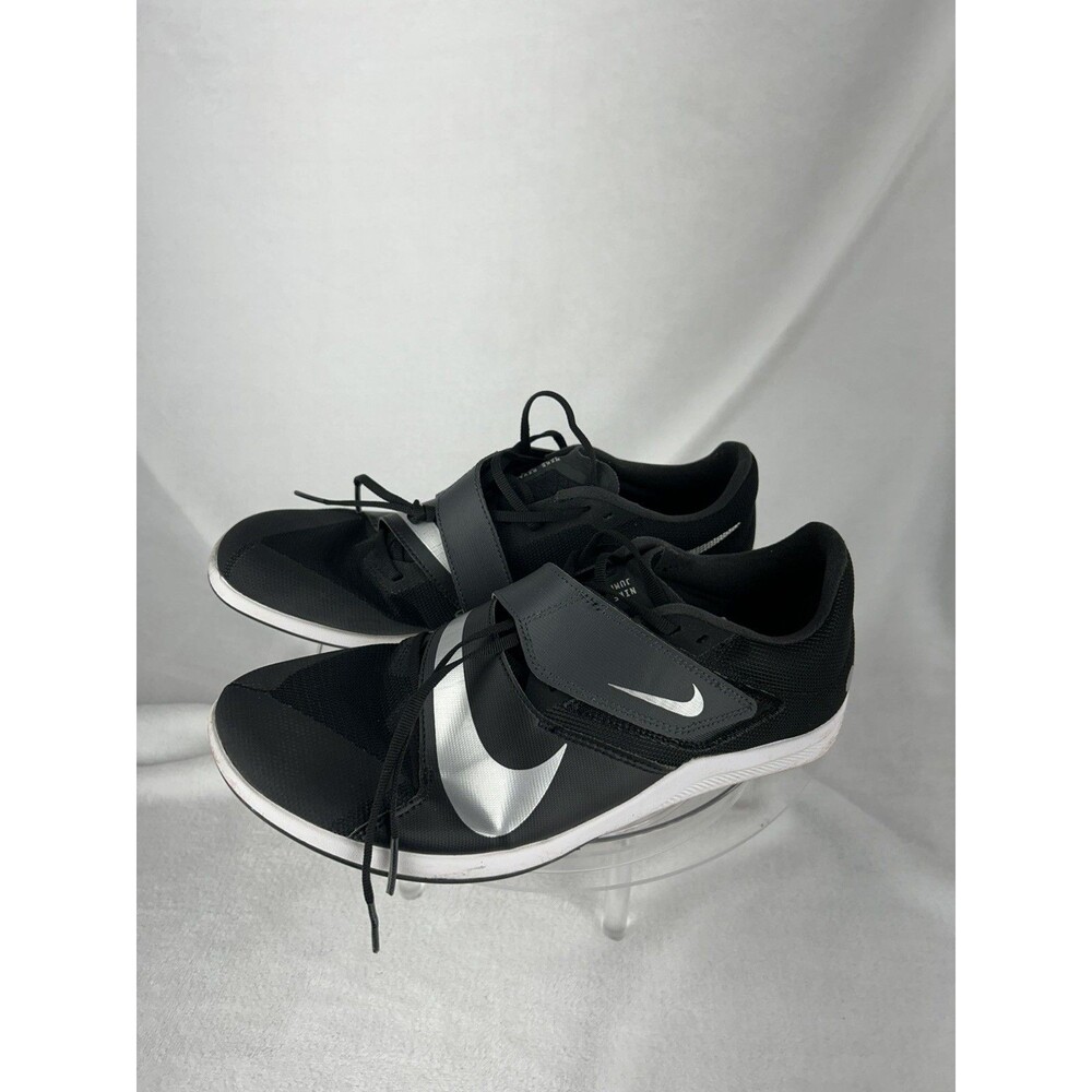 Nike Mens Zoom Rival Jump Track & Field, Black/silver, Size 10.5 Men's